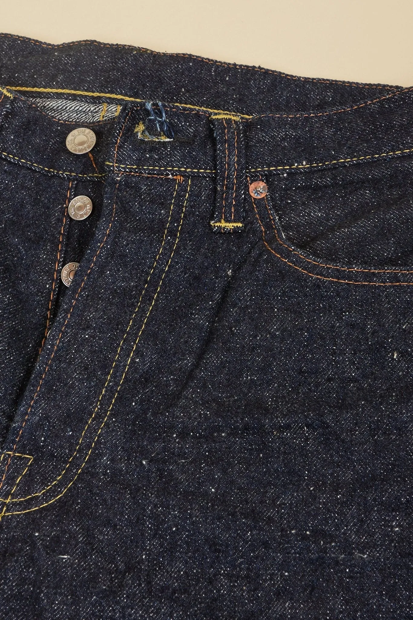 The Strike Gold "Keep Earth" Organic / Recycled Cotton Tapered Selvedge Jeans