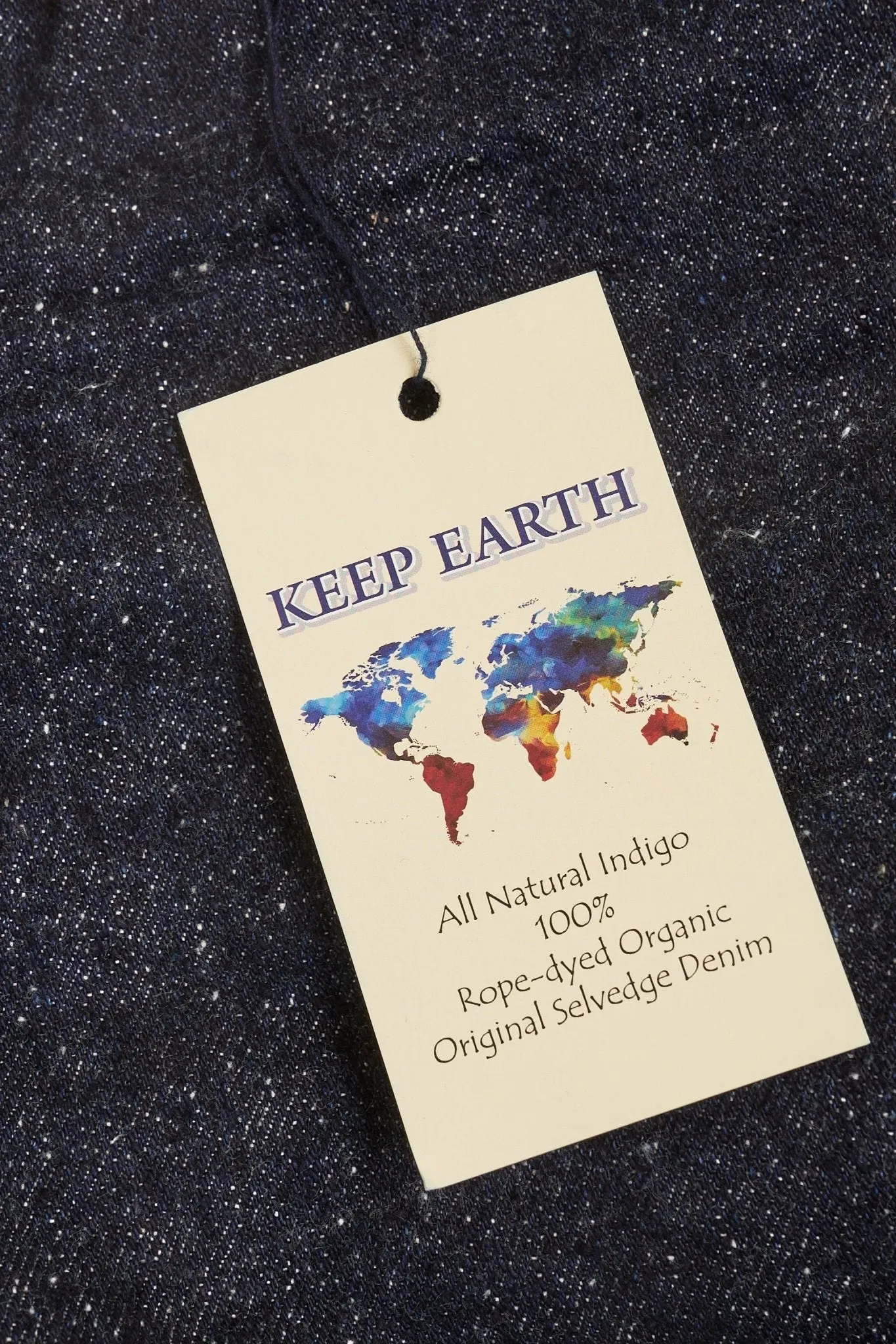 The Strike Gold "Keep Earth" Organic / Recycled Cotton Tapered Selvedge Jeans