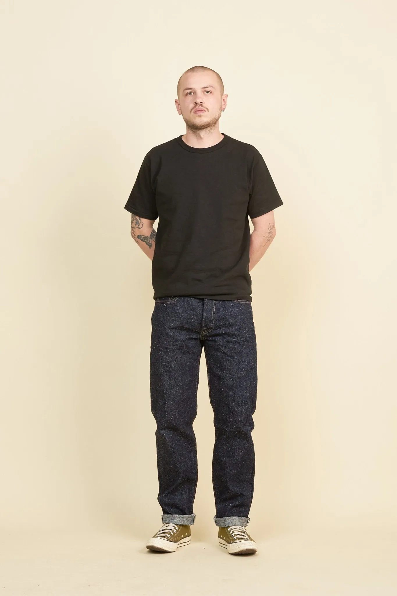 The Strike Gold "Keep Earth" Organic / Recycled Cotton Tapered Selvedge Jeans