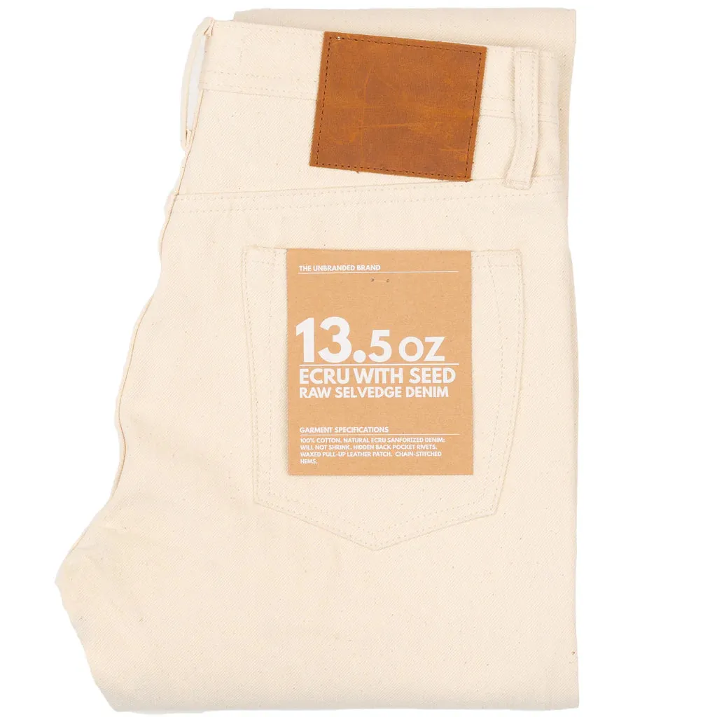 THE UNBRANDED BRAND - 13.5oz Ecru w/ Seed Selvedge