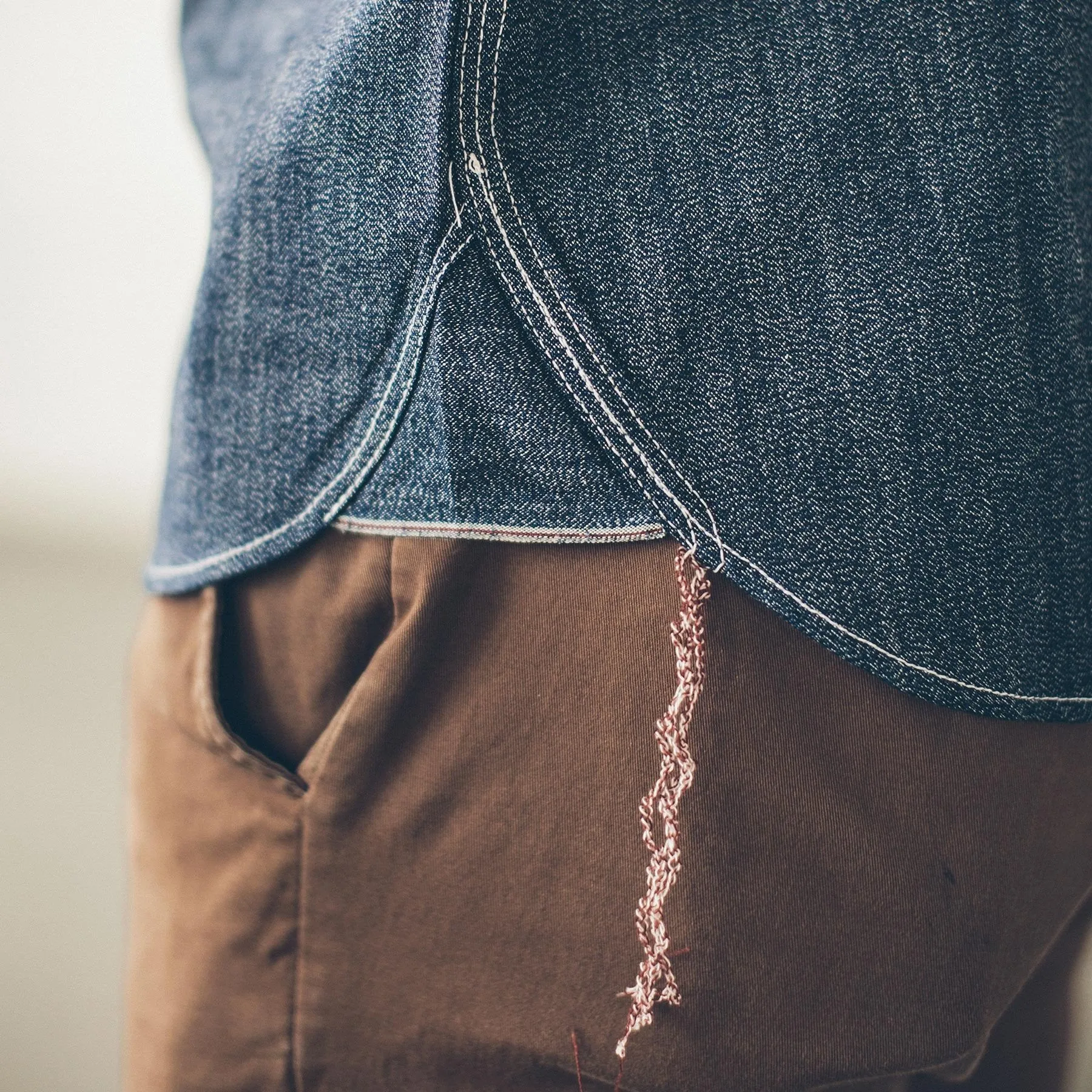 The Utility Shirt in Indigo Salt & Pepper Chambray