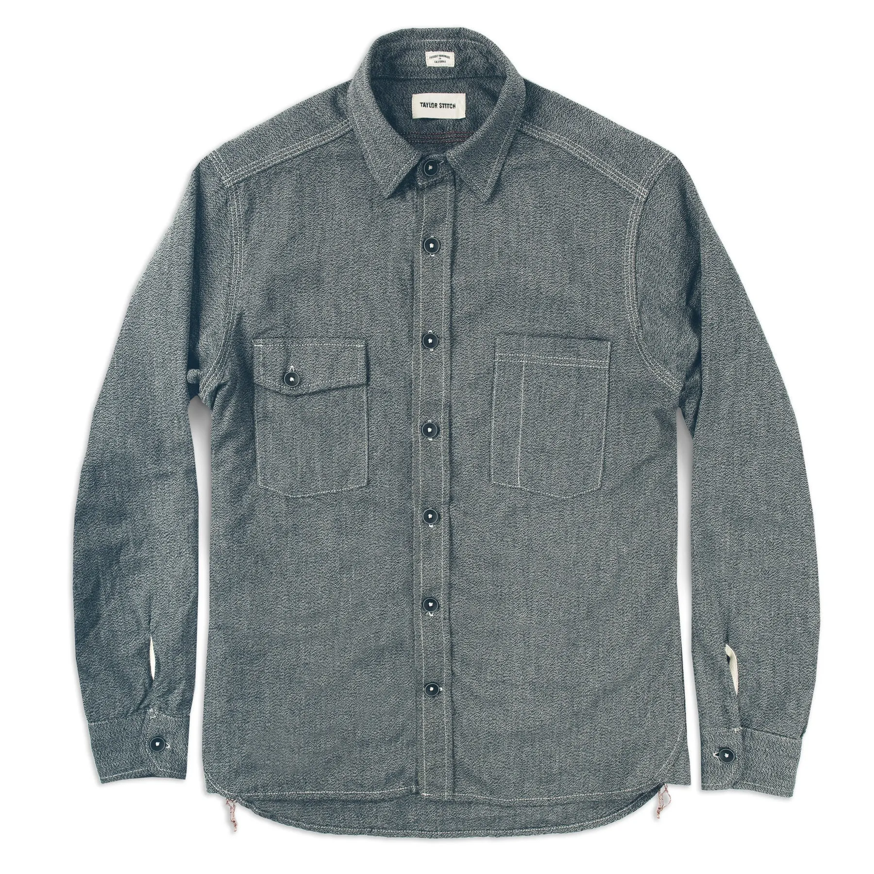 The Utility Shirt in Salt & Pepper Chambray