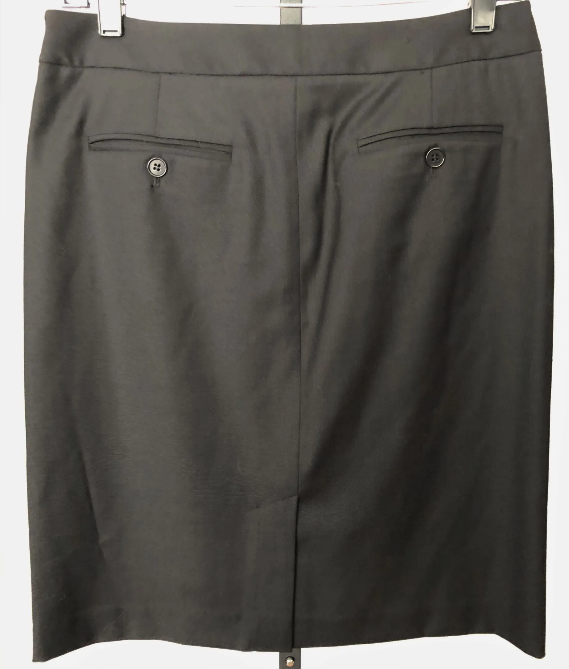 Theory NEW Size 2 Black Wool Pencil Skirt