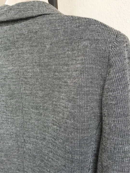Theory Size 12 Nillian Gray Two-Button Blazer