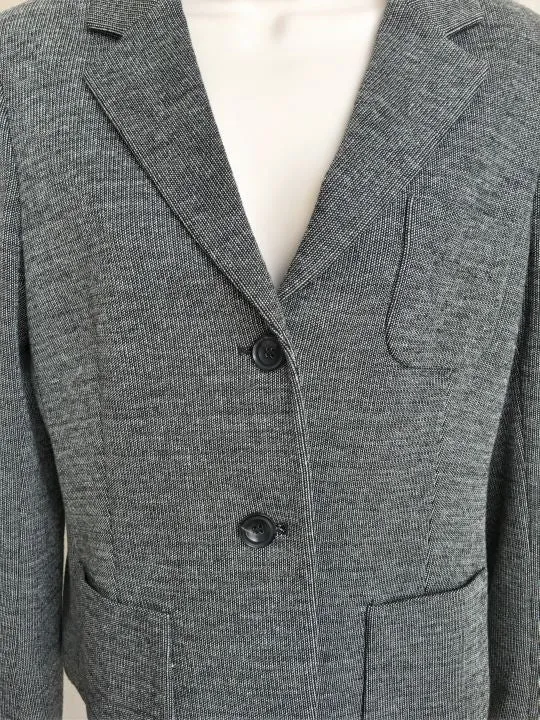 Theory Size 12 Nillian Gray Two-Button Blazer