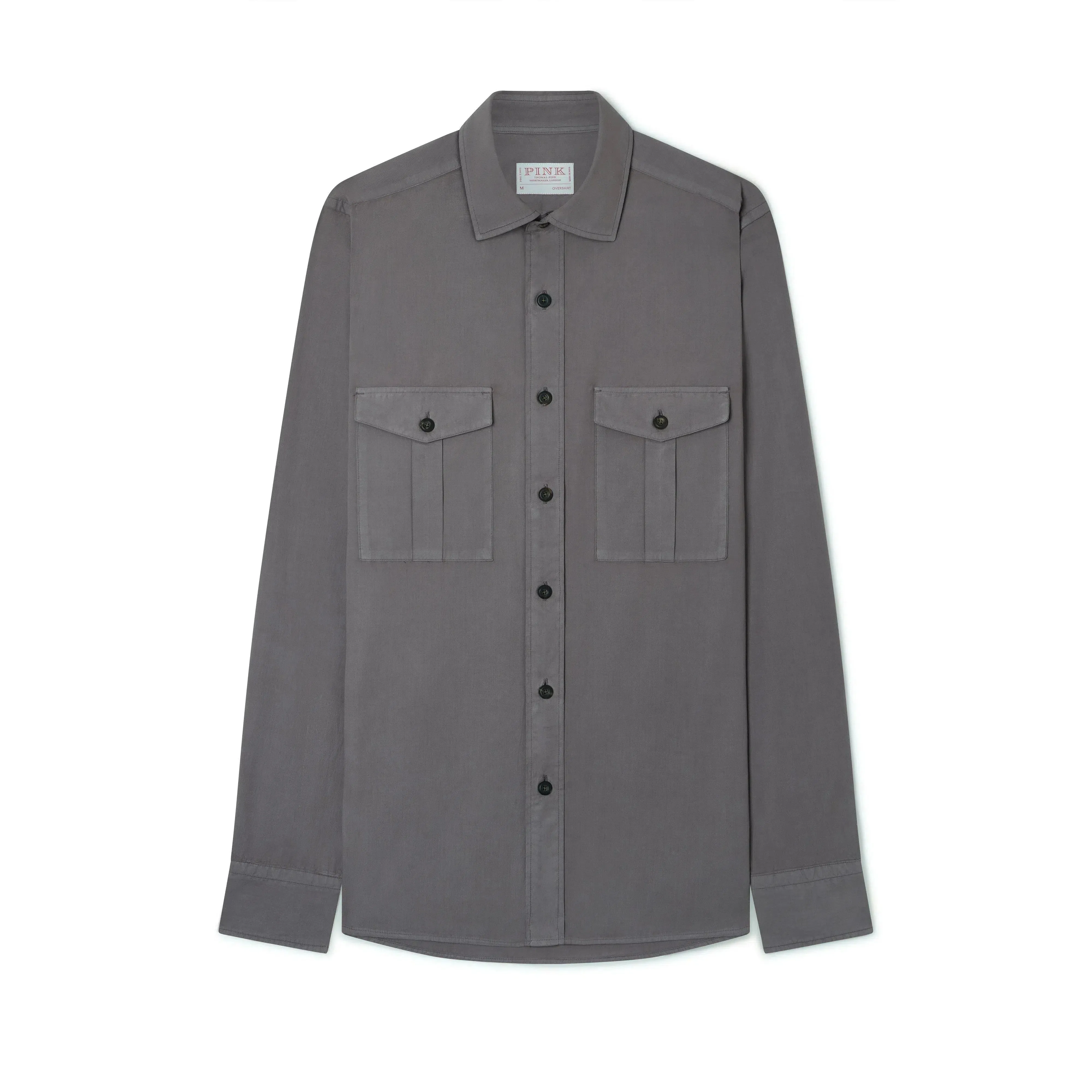 Thomas Pink Loose Fit Garment Dye Utility Shirt