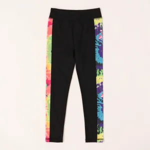 Tie Dye Side Stripe Legging