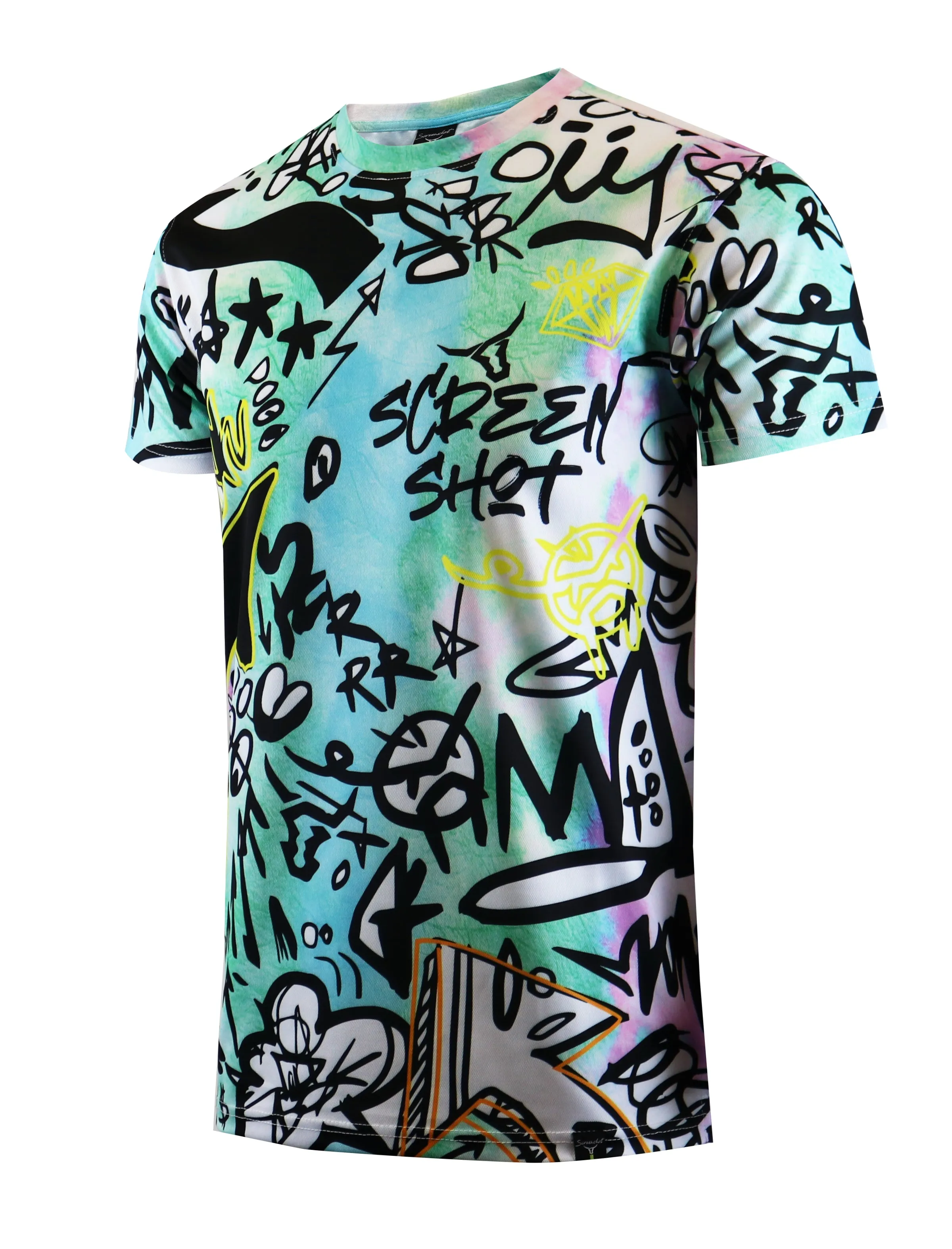 TIE DYE T-SHIRTS-S11089 (BLACK)