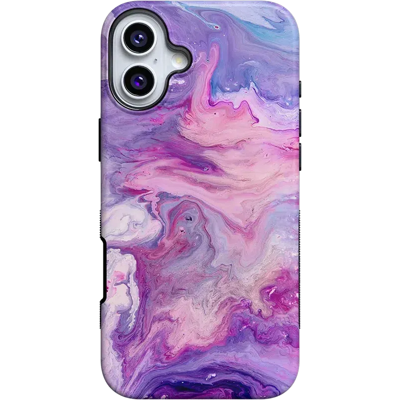 Tie Dying Over You | Purple Marble iPhone Case