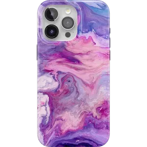 Tie Dying Over You | Purple Marble iPhone Case