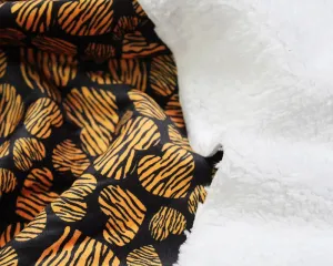 TIGER HEARTS SHERPA BACKED CUDDLE FLEECE PER METRE SALE