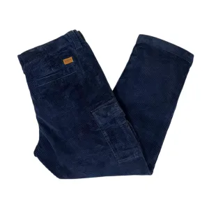 TIMBERLAND "Relaxed Tapered" Navy Blue Corduroy Cord Cargo Trousers