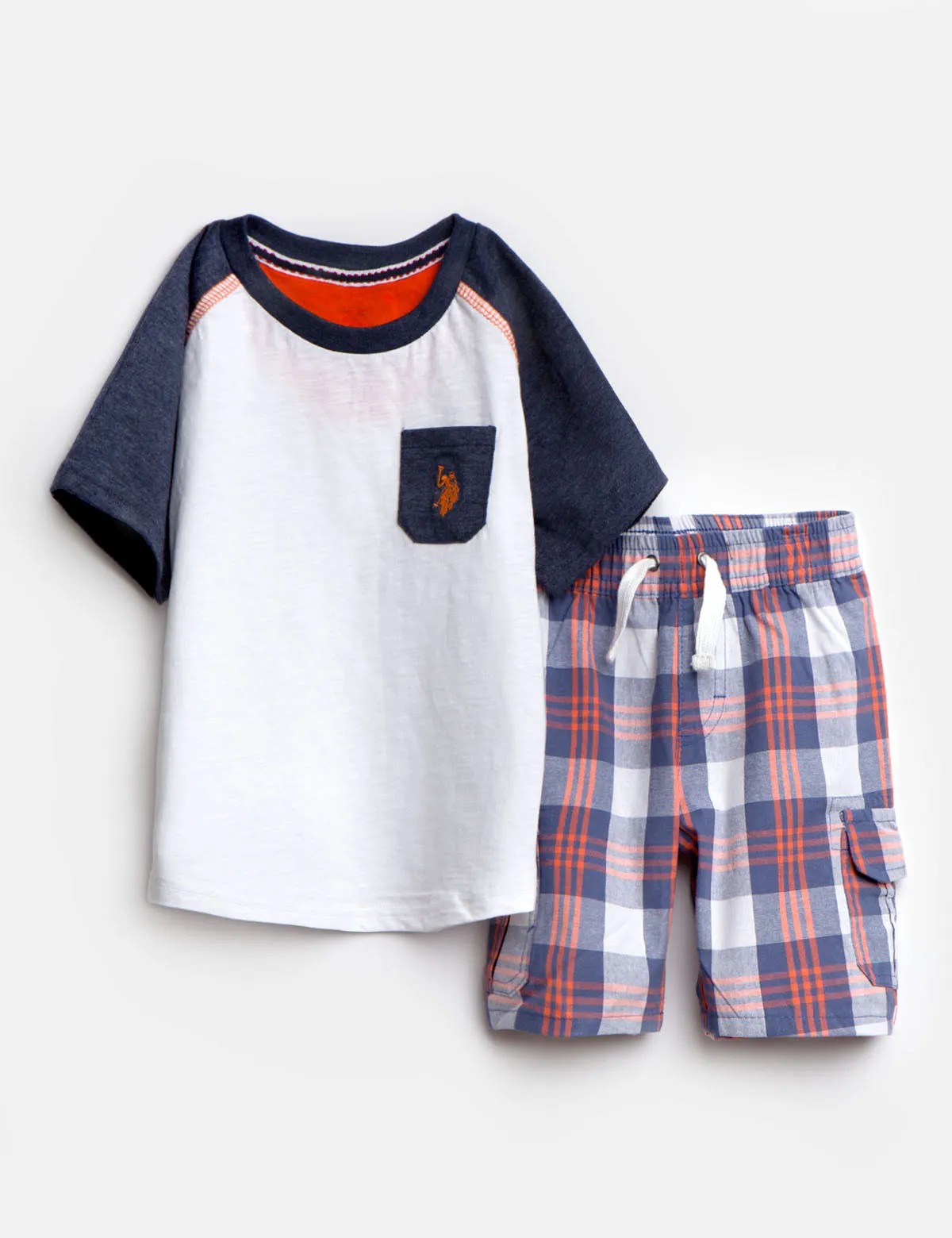 TODDLER BOYS 2 PIECE SET: TEE & SHORTS