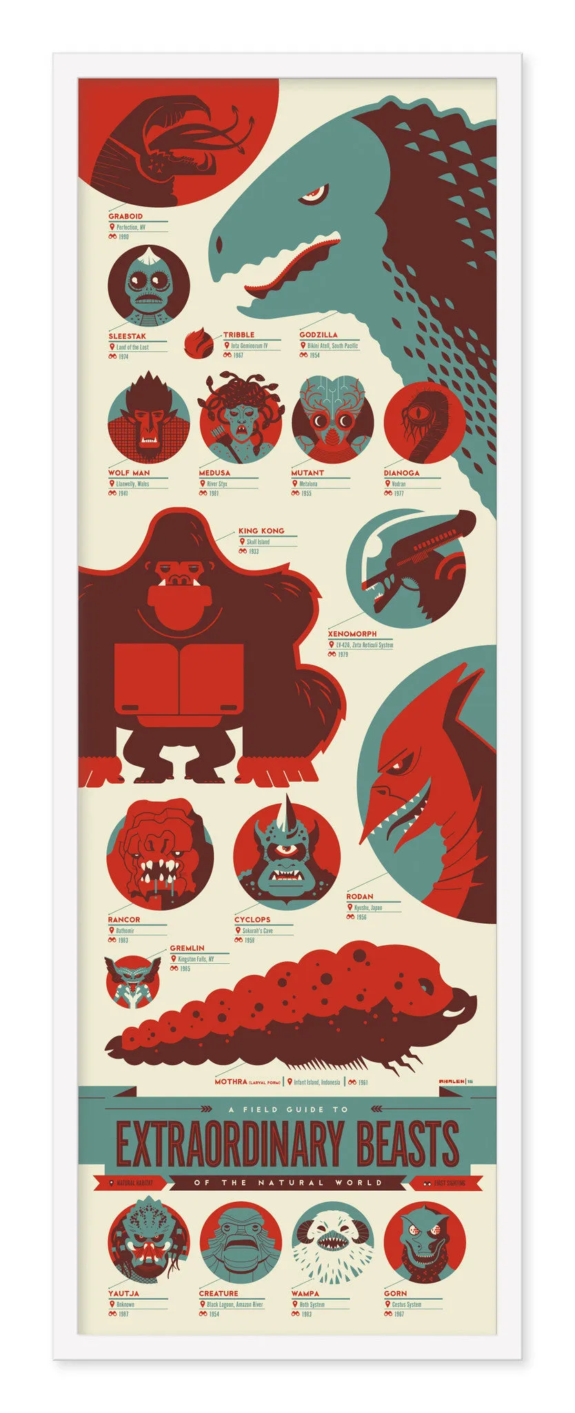 Tom Whalen - "Field Guide to Extraordinary Beasts of the Natural World"