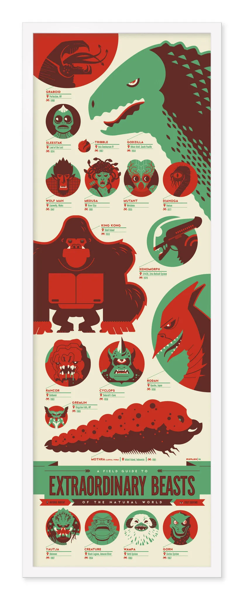 Tom Whalen - "Field Guide to Extraordinary Beasts of the Natural World"