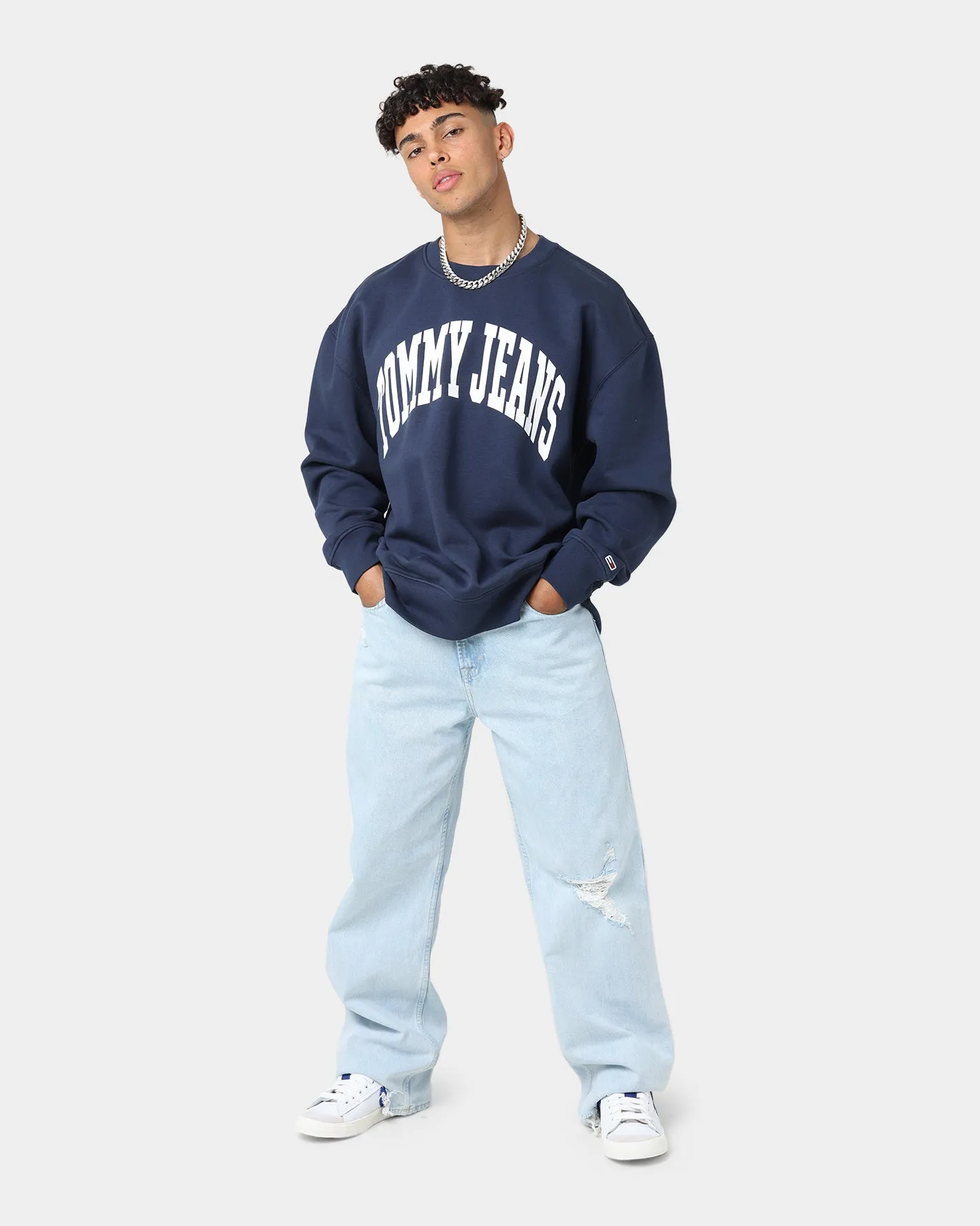 Tommy Jeans College 1 Crewneck Twilight Navy