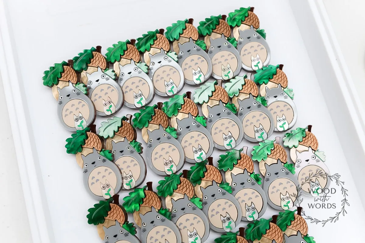 Totoro Acorn Brooch