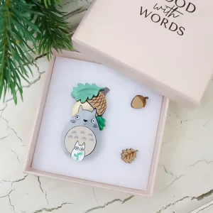 Totoro Acorn Brooch