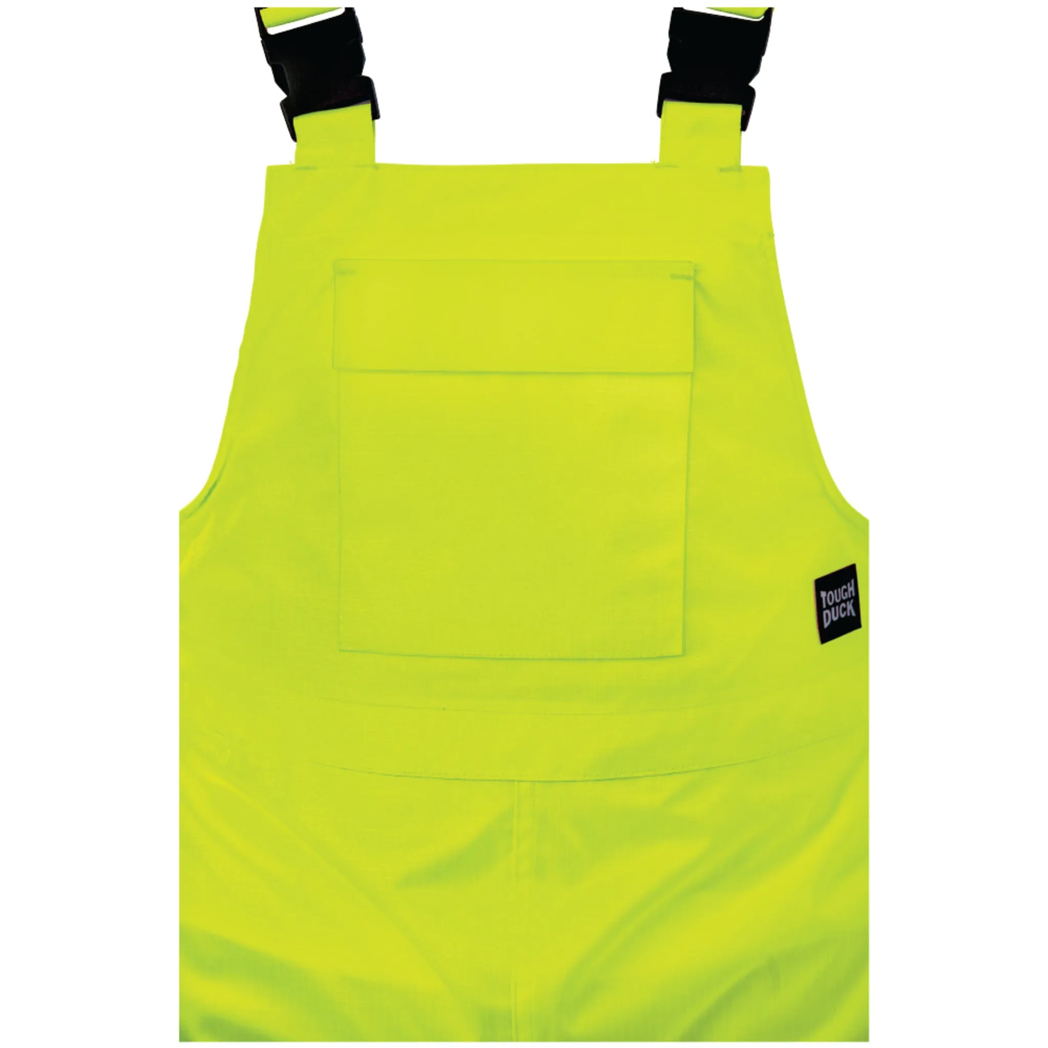 Tough Duck Men's Hi Vis Rain Bib Overalls SB04 - 300D Ripstop, Waterproof, Breathable, Reflective, CSA Compliant, Adjustable, Durable, Multi-Pocket Workwear | Sizes XS-5XL