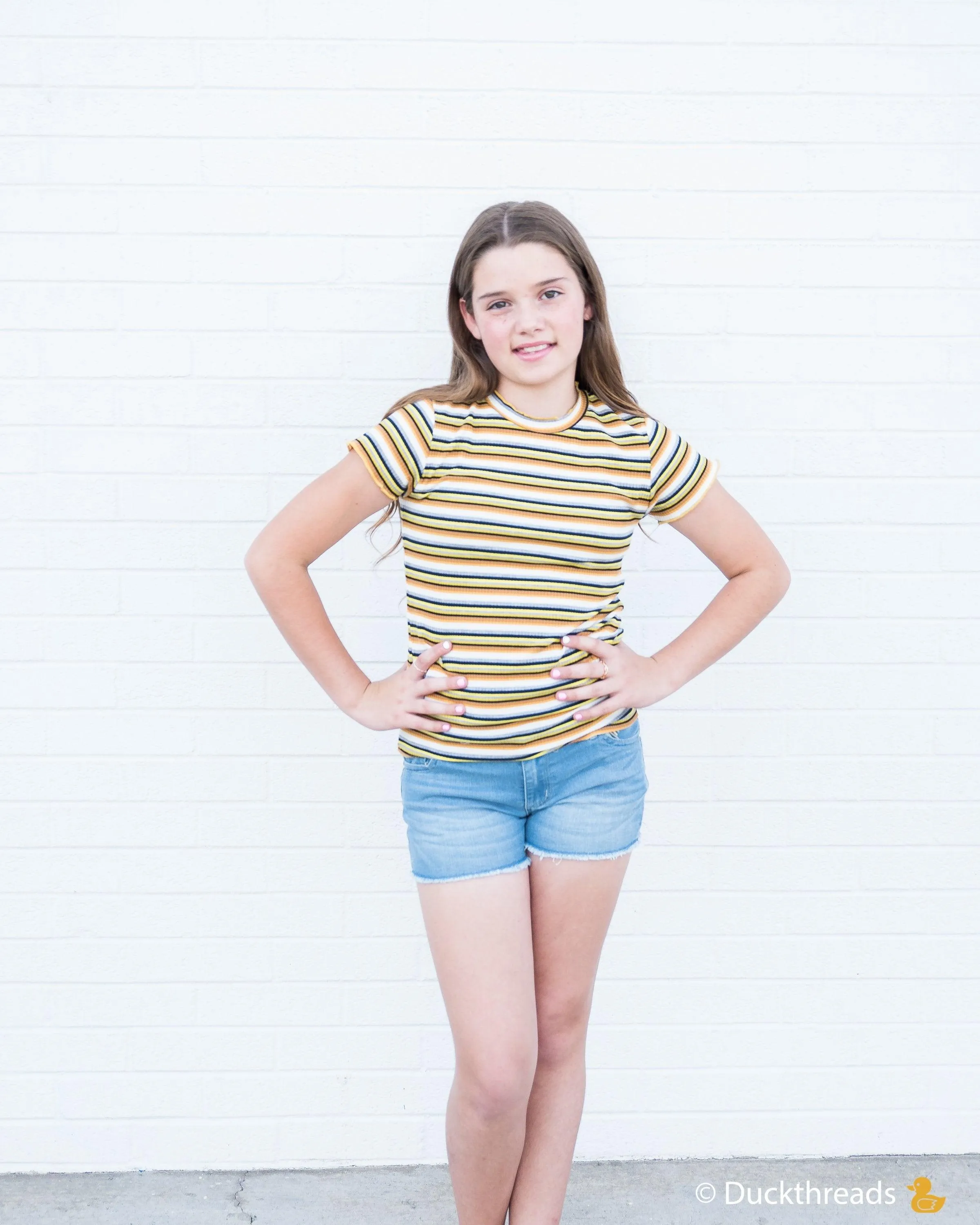Tractr Stretch Denim Shorts for Girls