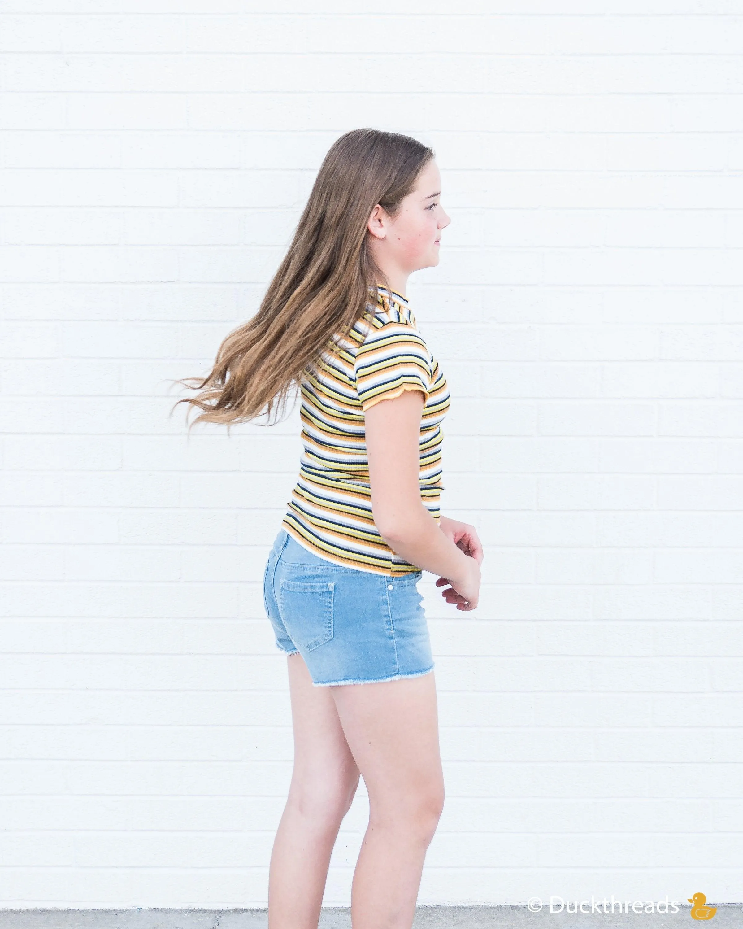 Tractr Stretch Denim Shorts for Girls