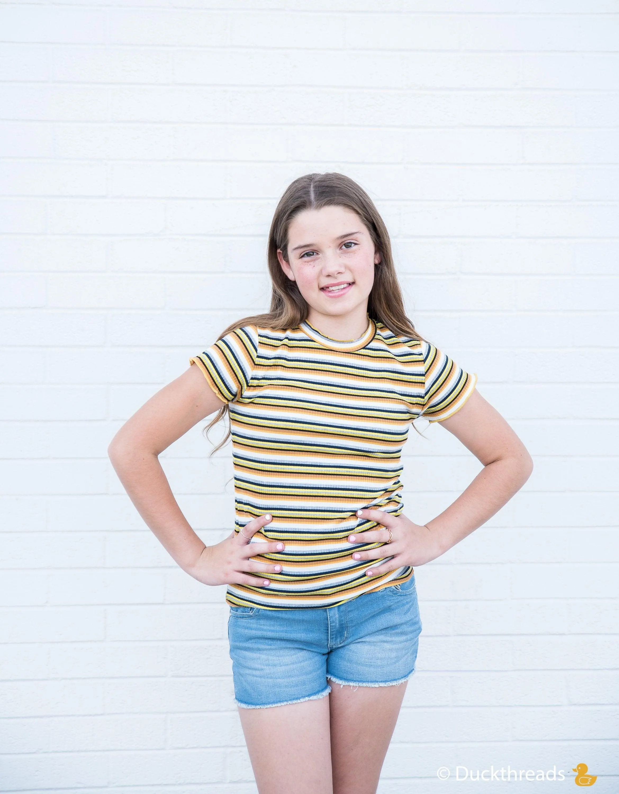 Tractr Stretch Denim Shorts for Girls