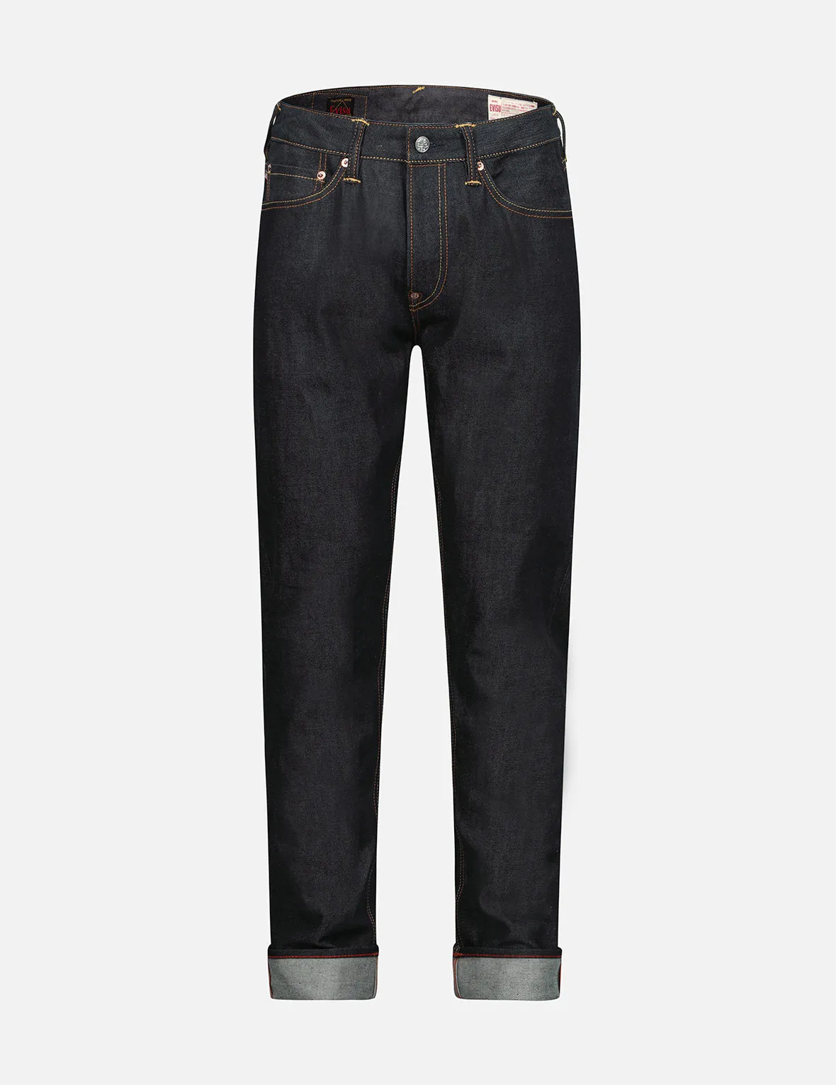 Treasure and Cloud-pattern Daicock Print Carrot Fit Selvedge Denim Jeans #2017