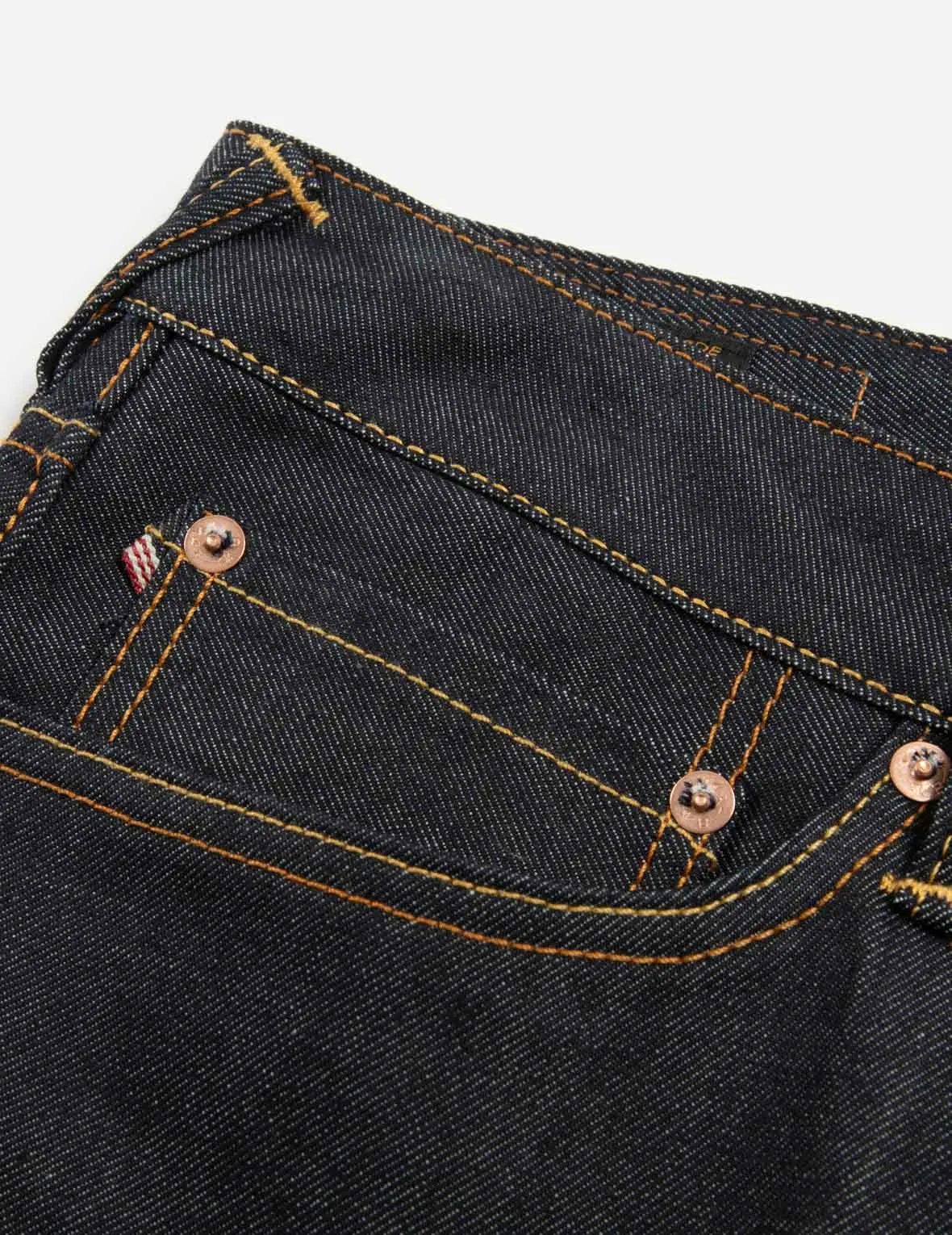 Treasure and Cloud-pattern Daicock Print Carrot Fit Selvedge Denim Jeans #2017