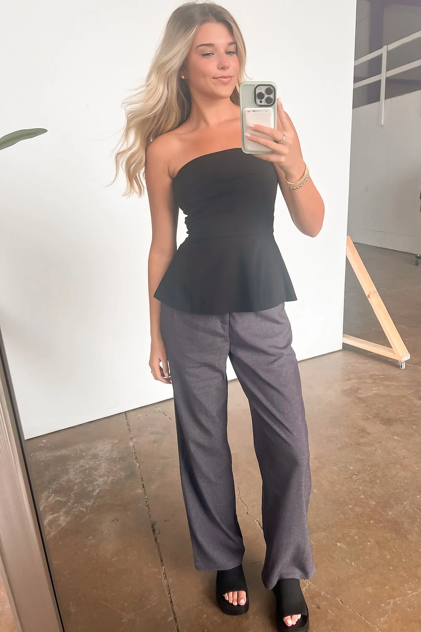 Trendsetting Poise High Rise Pleated Pants - FINAL SALE