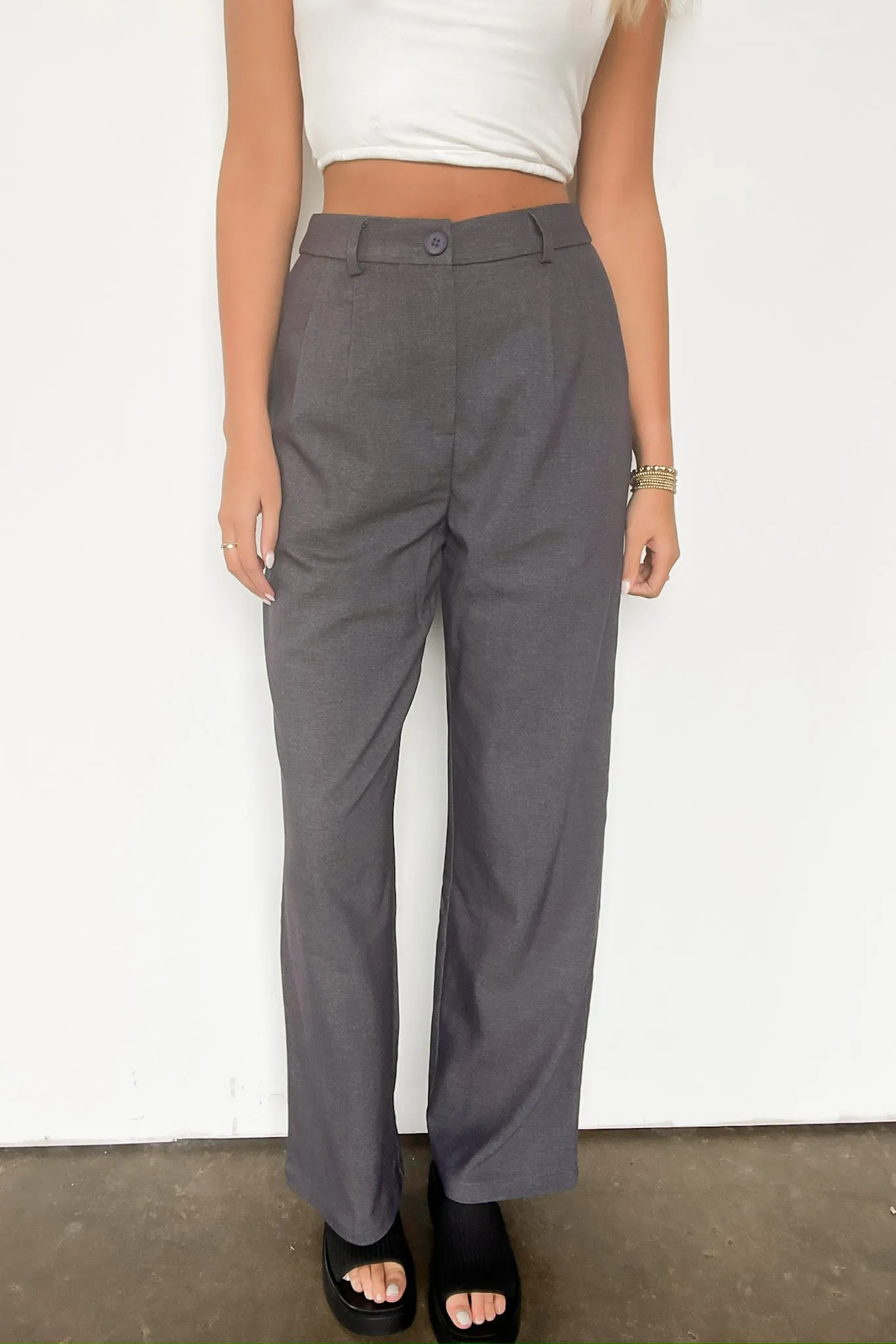 Trendsetting Poise High Rise Pleated Pants - FINAL SALE