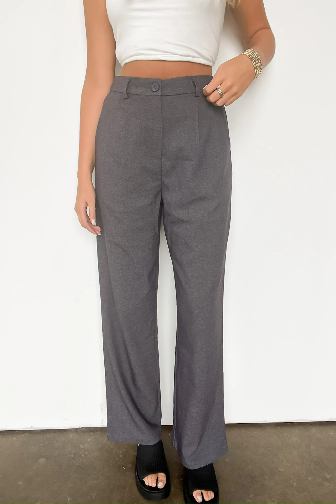 Trendsetting Poise High Rise Pleated Pants - FINAL SALE