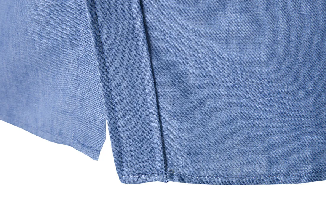 Trendy Denim Long Sleeves Shirt - GlamzLife
