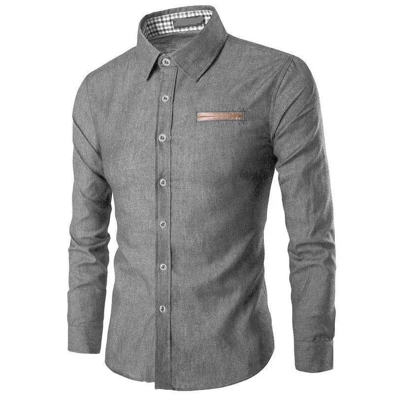 Trendy Denim Long Sleeves Shirt - GlamzLife