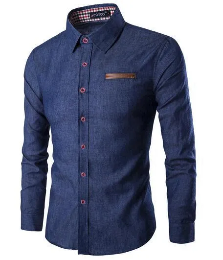 Trendy Denim Long Sleeves Shirt - GlamzLife