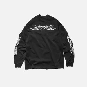 TRIBAL L/S - FADED BLACK