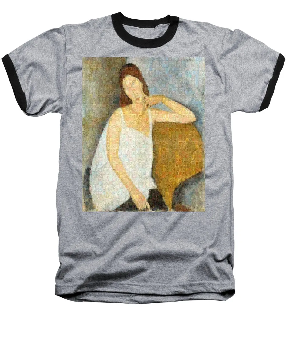 Tribute to Modigliani - 3 - Baseball T-Shirt