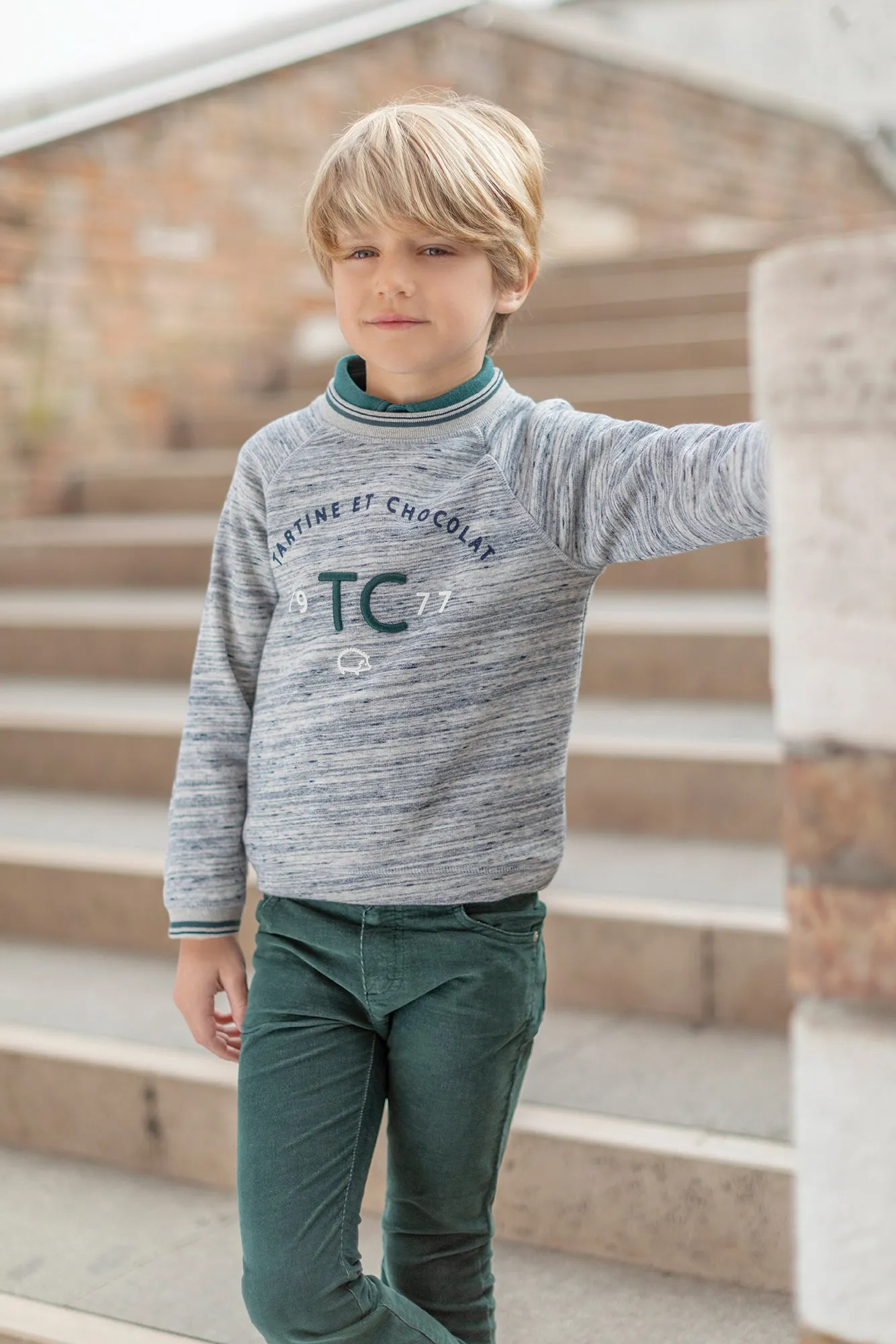 Trousers - Green Fine Ribbed Corduroy