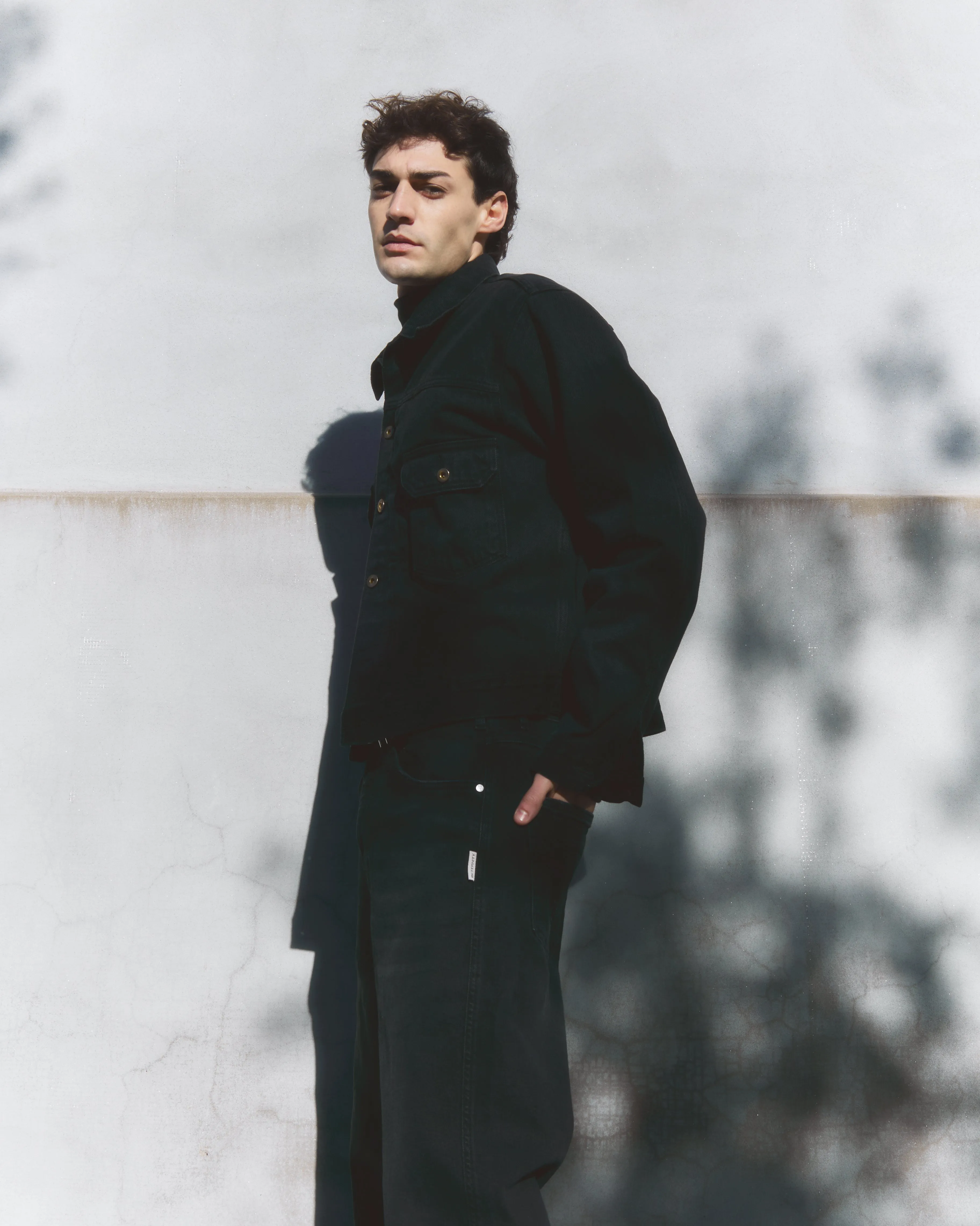 Trucker Jacket Denim Nero