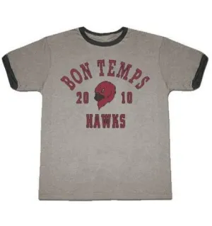 True Blood Bon Temps Football Ash Gray With Ringers T-shirt