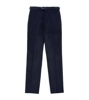 Trunk Wigmore Fine Cotton Corduroy Suit Trousers: Navy