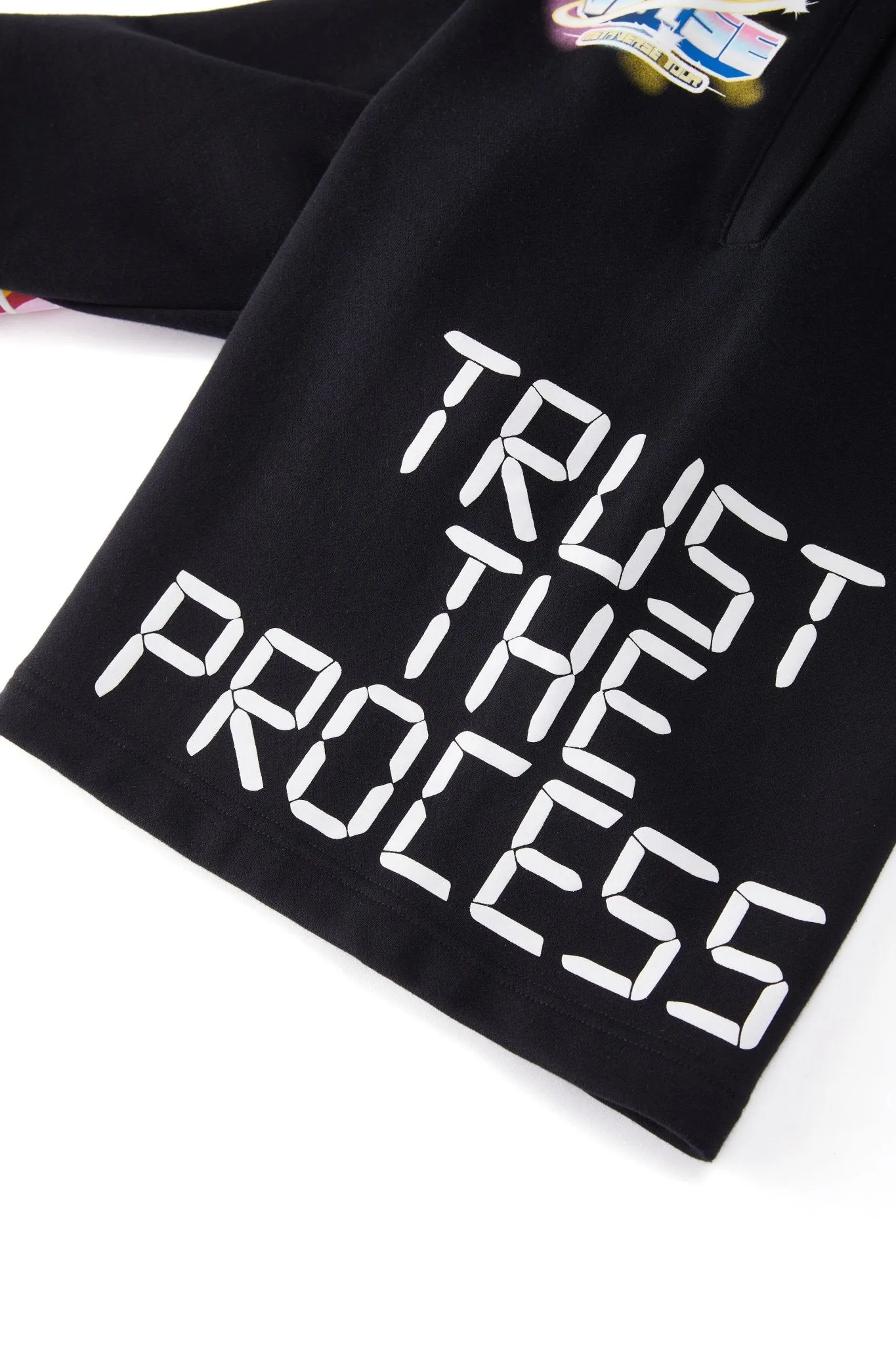 TRUST THE PROCESS SHORTS BLACK