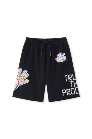 TRUST THE PROCESS SHORTS BLACK