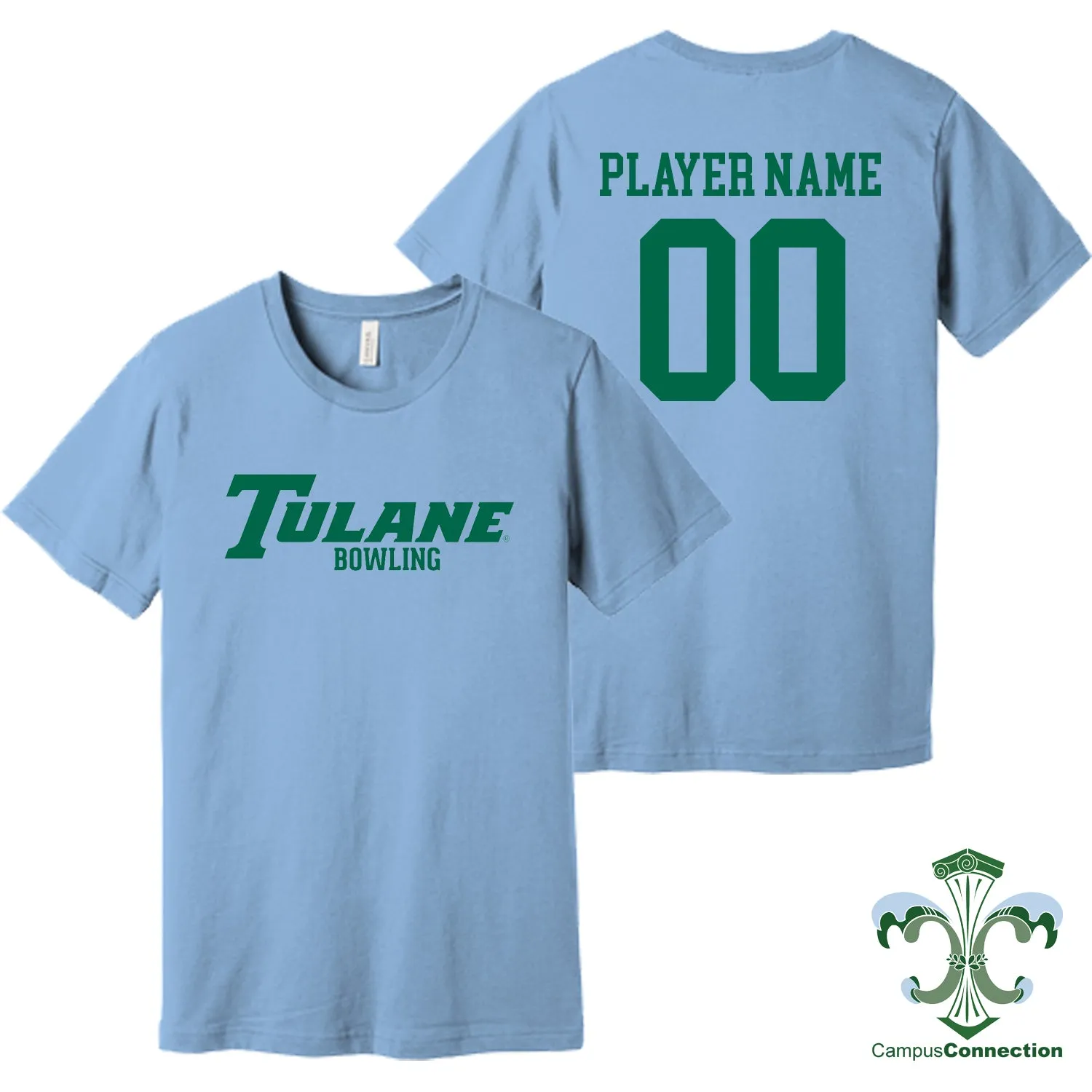 Tulane Bowling NIL Player Wordmark Shirt