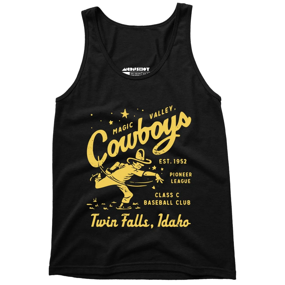 Twin Falls Magic Valley Cowboys - Idaho - Vintage Defunct Baseball Teams - Unisex Tank Top