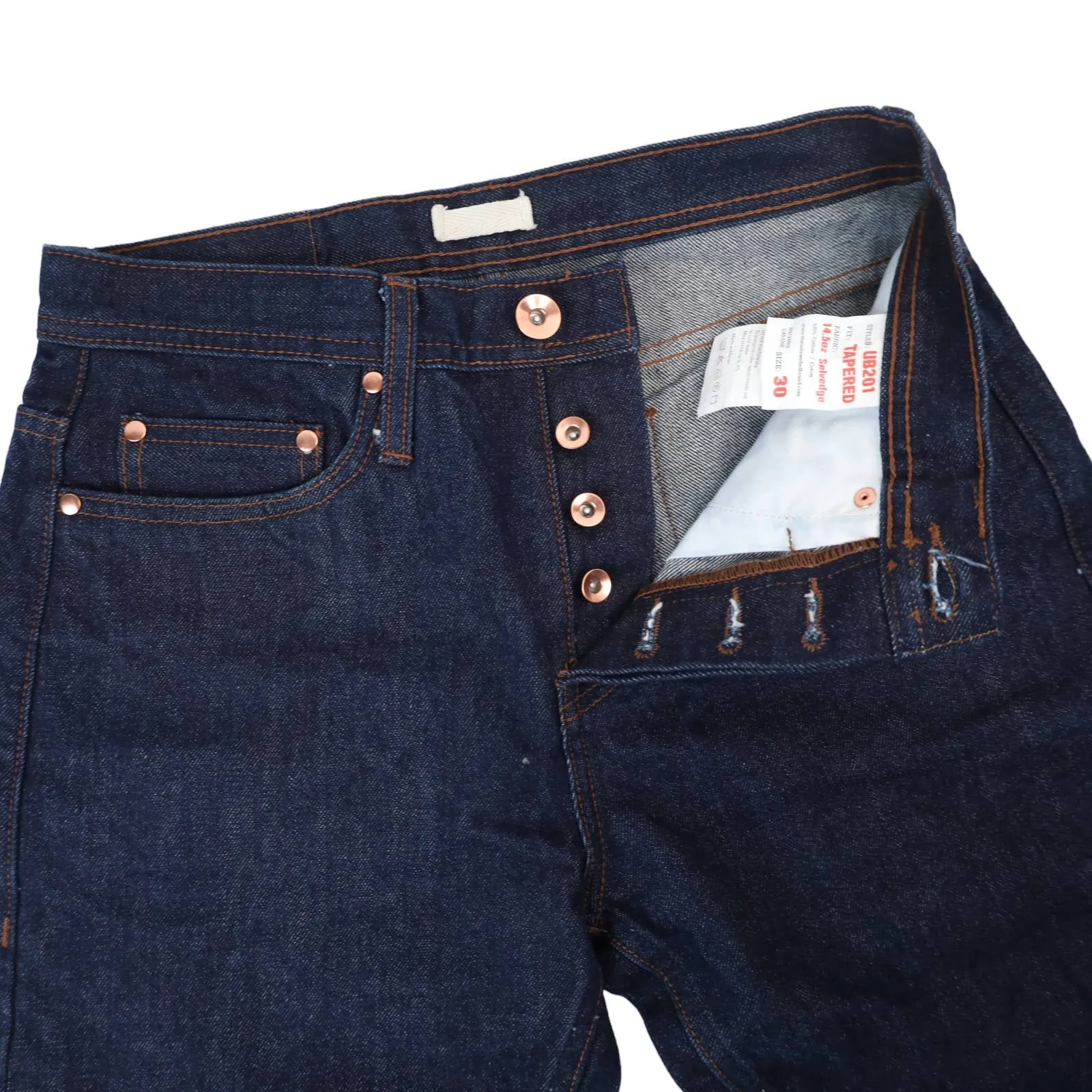 Unbranded Brand UB201 14.5oz Selvedge Denim Jeans - 30''x30"