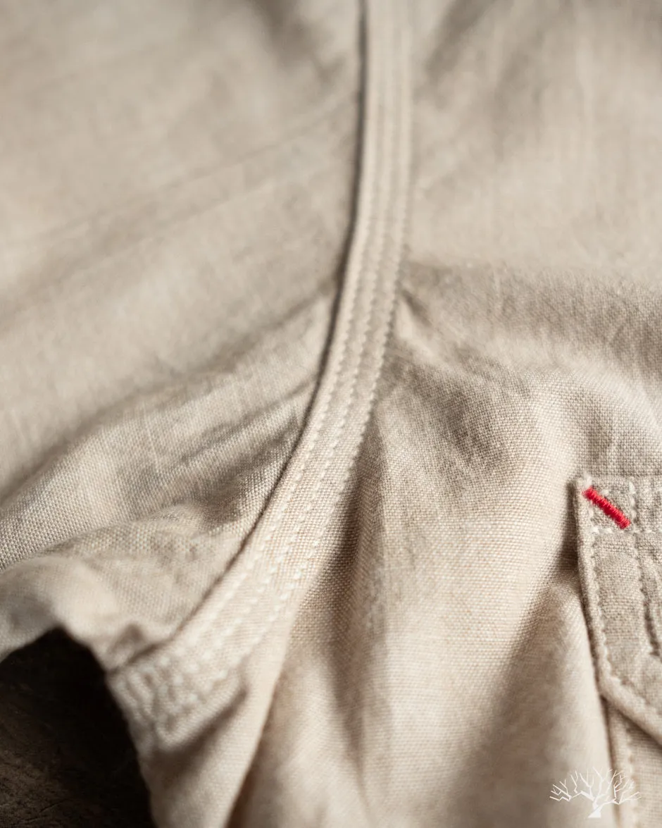 Uncle Sam Selvedge Chambray Work Shirt - Tan