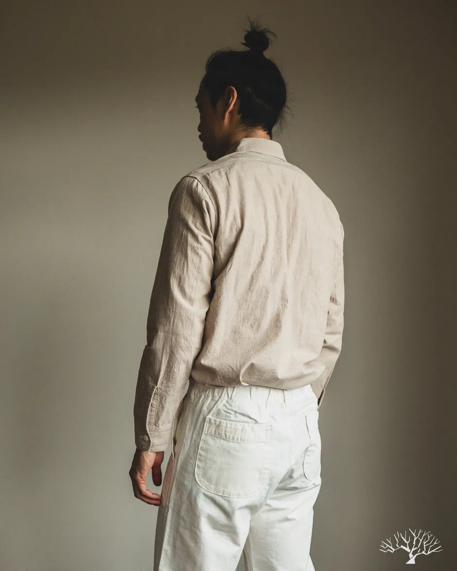 Uncle Sam Selvedge Chambray Work Shirt - Tan