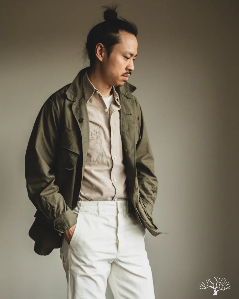 Uncle Sam Selvedge Chambray Work Shirt - Tan