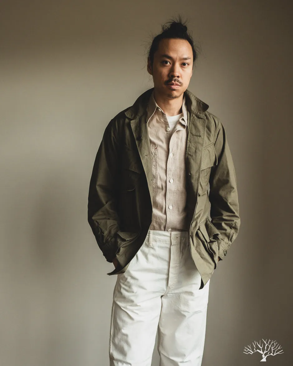Uncle Sam Selvedge Chambray Work Shirt - Tan