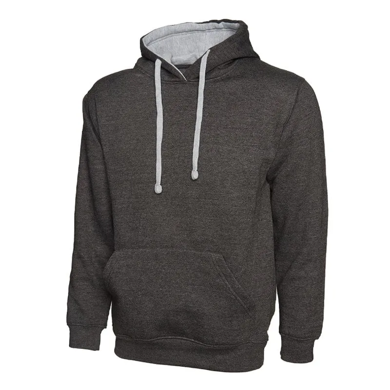 Uneek Contrast Hooded Sweatshirt UC507